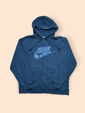 Nike Supreme 2019 Hoodie Spell Out Leather Patch Men’s Large Faded Black